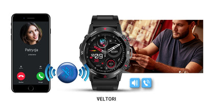 Smartwatch VELTORI VT110-1 Czarny Pasek Silikonowy – zdjęcie 15