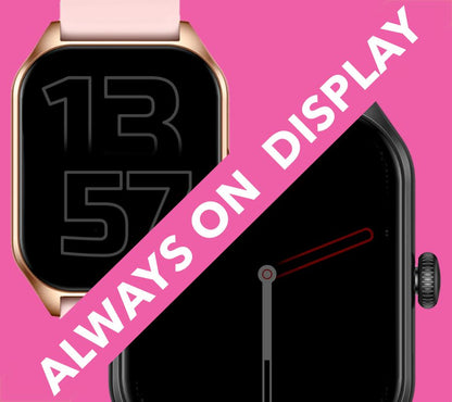 Smartwatch Rubicon RNCF03-1 Czarny+ Niebiesko-Pomarańczowy Pasek Parciany – zdjęcie 6