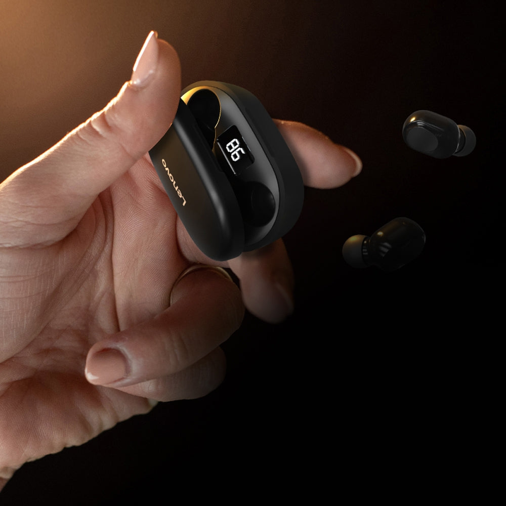 Słuchawki bezprzewodowe douszne LENOVO Thinkplus LivePods XT91 Czarne – zdjęcie 8