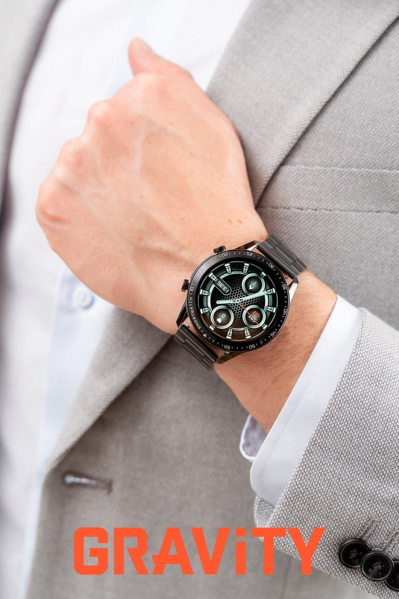 Smartwatch Gravity Czarny Bransoleta i Pasek GT10-1 – zdjęcie 16