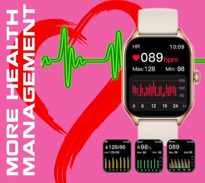 Smartwatch Rubicon RNCF03-1 Czarny+ Niebiesko-Pomarańczowy Pasek Parciany – zdjęcie 11