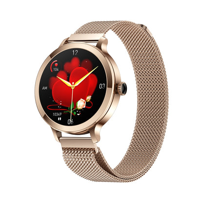 Smartwatch Damski VELTORI VT340-1 Złota Bransoleta + Różowy Pasek – zdjęcie 4