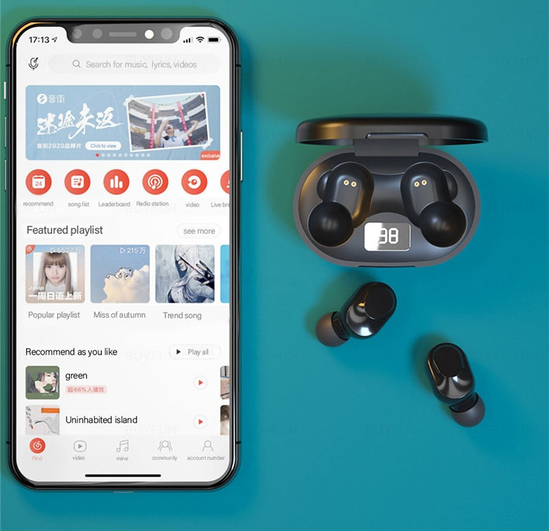 Słuchawki bezprzewodowe douszne LENOVO Thinkplus LivePods XT91 Czarne – zdjęcie 13