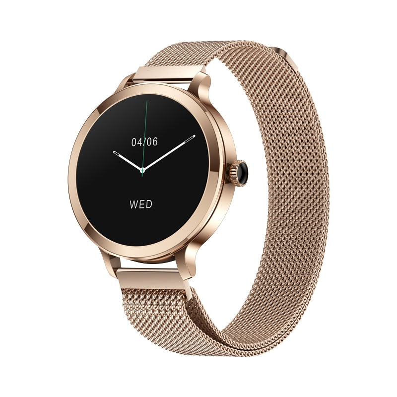 Smartwatch Damski VELTORI VT340-1 Złota Bransoleta + Różowy Pasek – zdjęcie 5