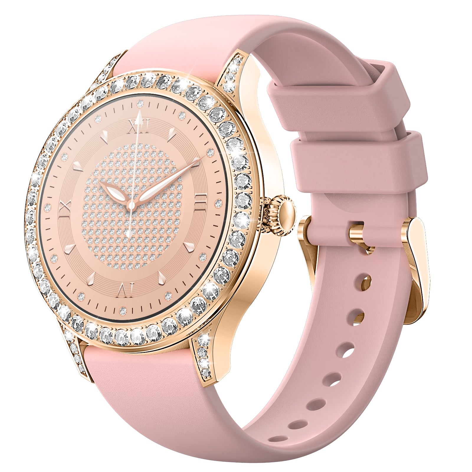 Smartwatch Damski VELTORI VT360-1 Różowy Pasek Silikonowy – zdjęcie 5