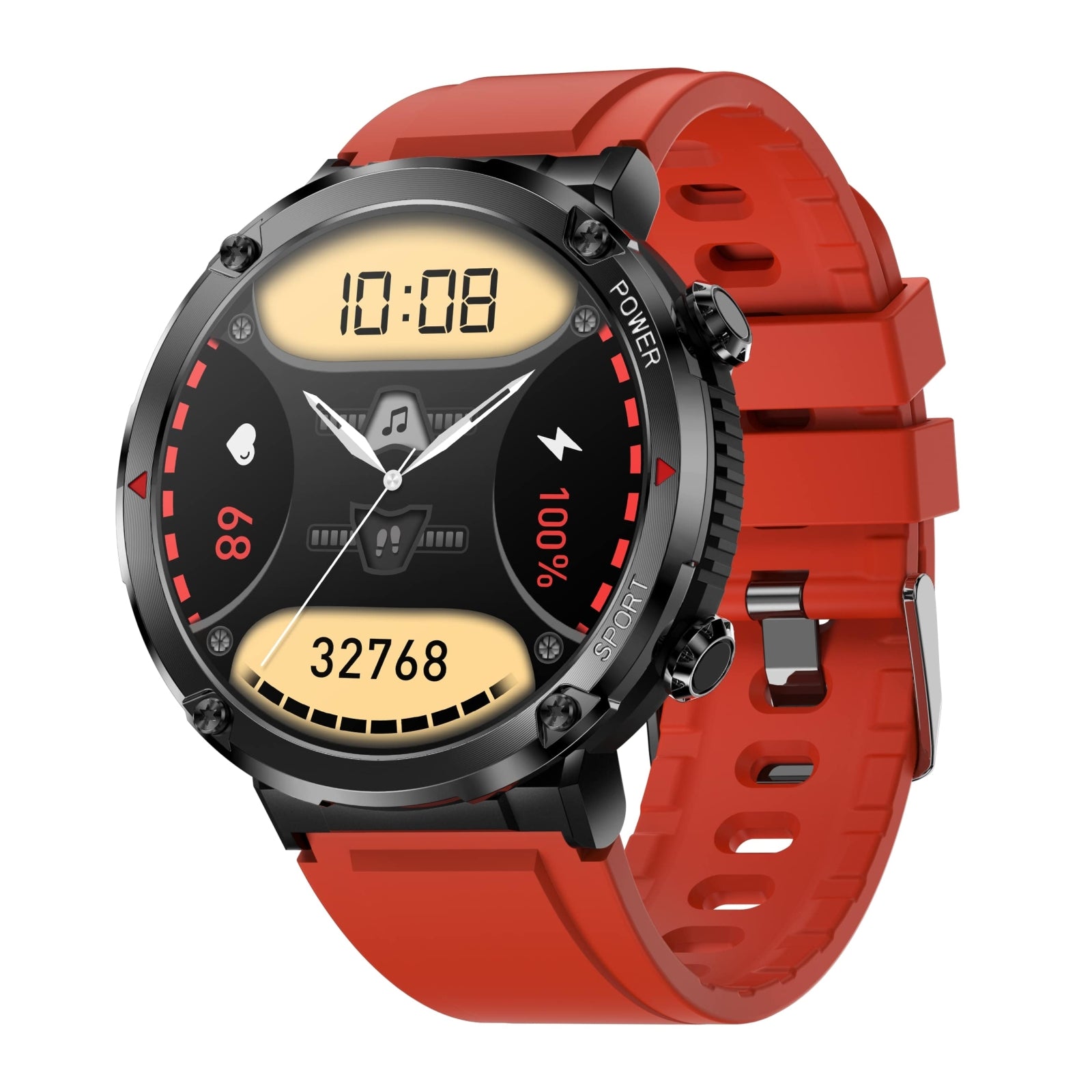 Smartwatch Gravity GT21-6 + Czerwony Pasek Silikonowy – zdjęcie 2