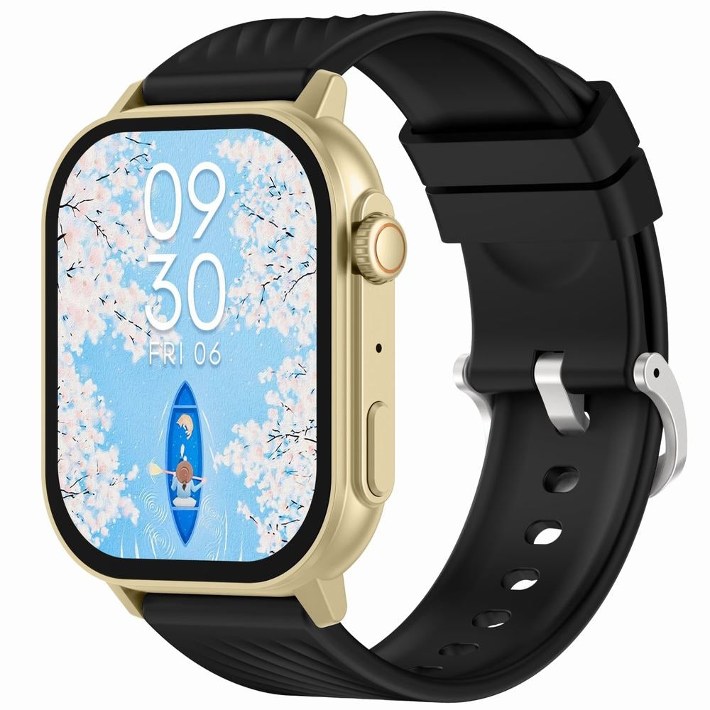 Smartwatch Gravity GT15-6 Czarny Pasek Silikonowy + Złota Bransoleta – zdjęcie 3
