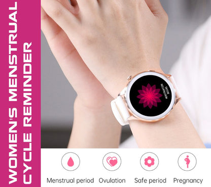Smartwatch Damski Rubicon RNCF02-1 Srebrno-Srebrny + Czarny Silikonowy – zdjęcie 10