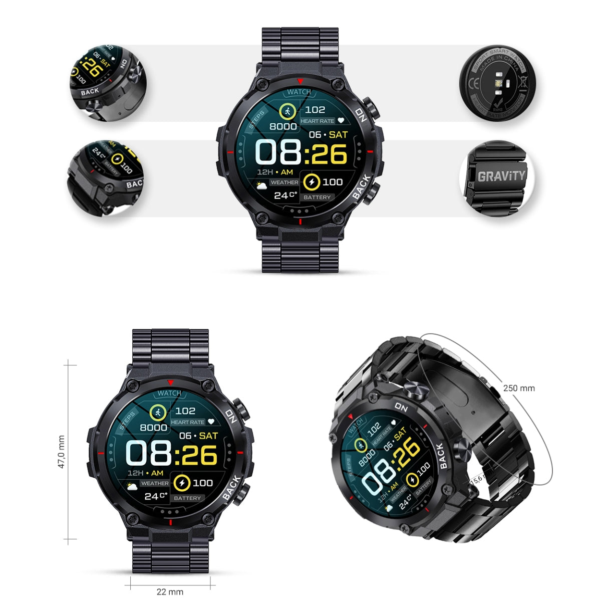 Smartwatch Gravity GT8-2 – zdjęcie 7