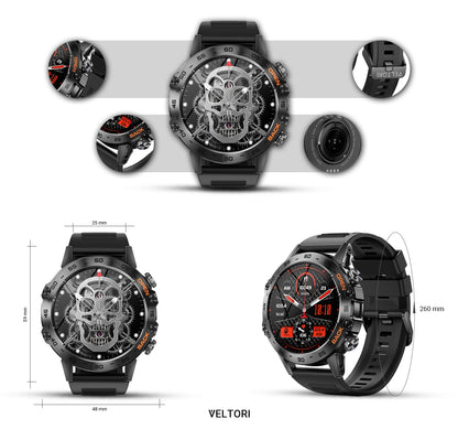 Smartwatch VELTORI VT120-1 Czarny Pasek Silikonowy – zdjęcie 6
