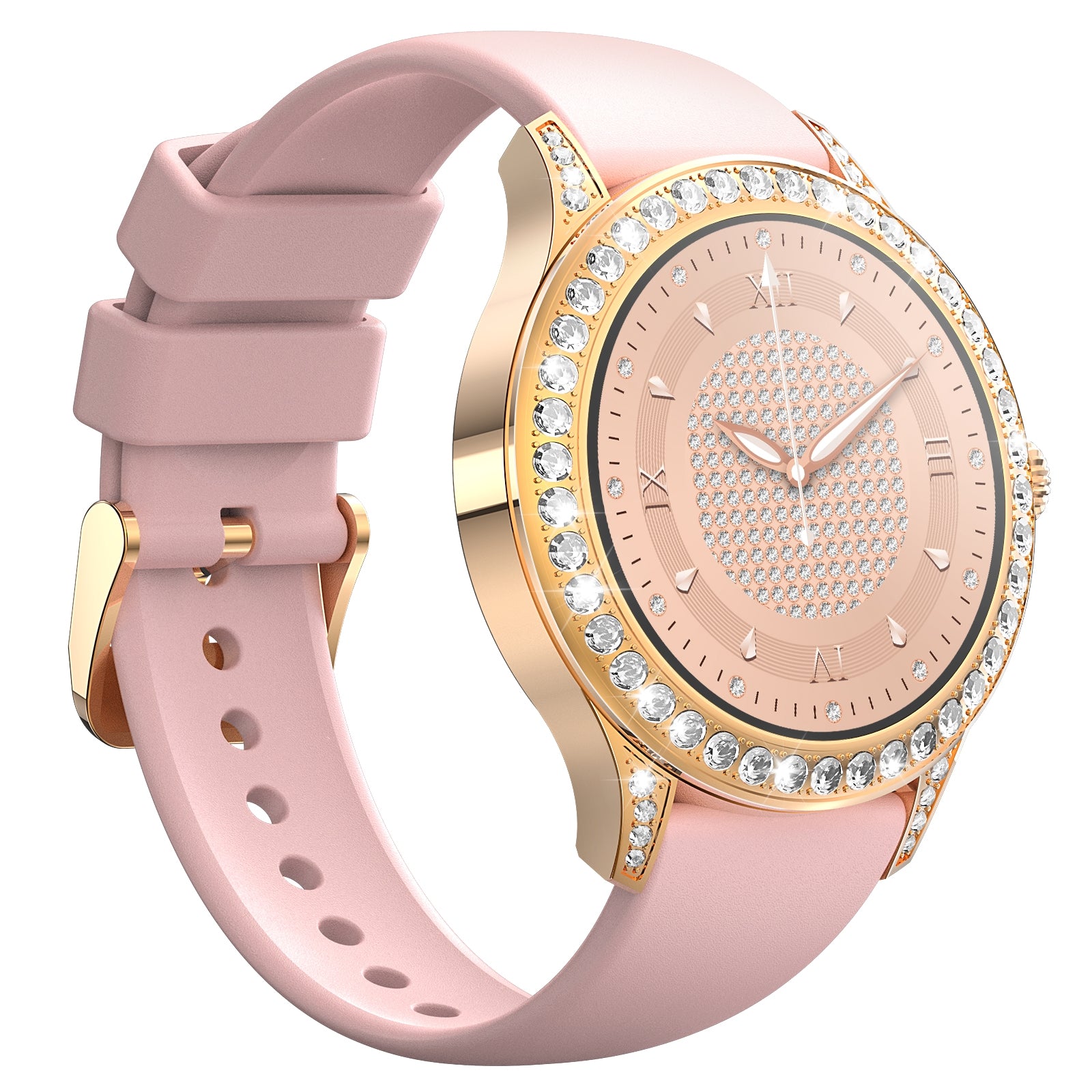 Smartwatch Damski VELTORI VT360-1 Różowy Pasek Silikonowy – zdjęcie 6