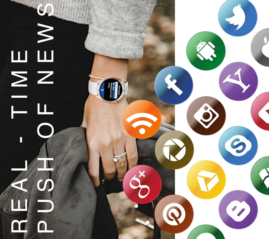 Smartwatch RUBICON RNCF14 Silver/White SMARUB252 – zdjęcie 4