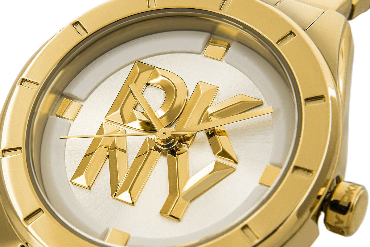 Zegarek Damski DKNY Chambers Midi Gold DK1L016M0065 + BOX – zdjęcie 4