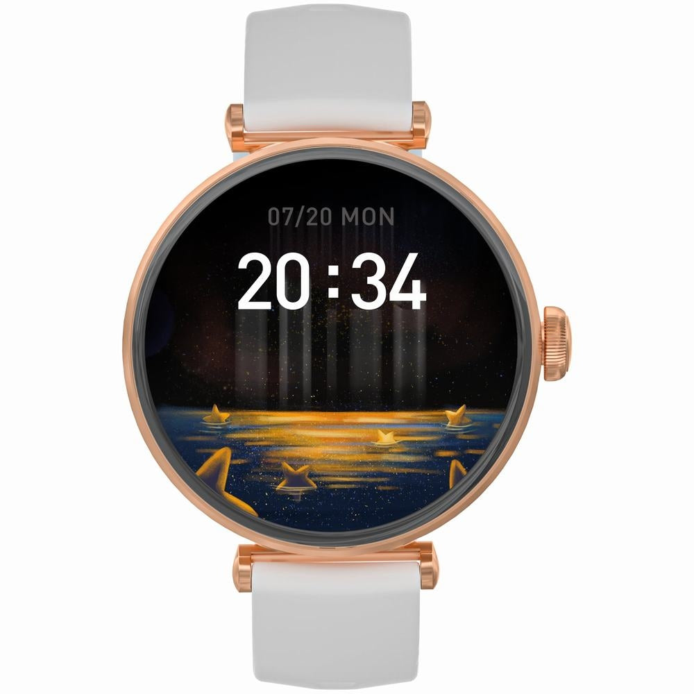 Smartwatch Gravity Różowe Złoto Biały 2 Paski GT26-2 – zdjęcie 4
