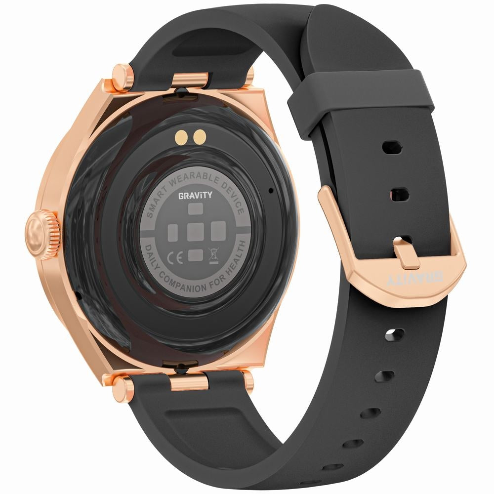 Smartwatch Gravity Różowe Złoto Czarny GT25-3 – zdjęcie 4