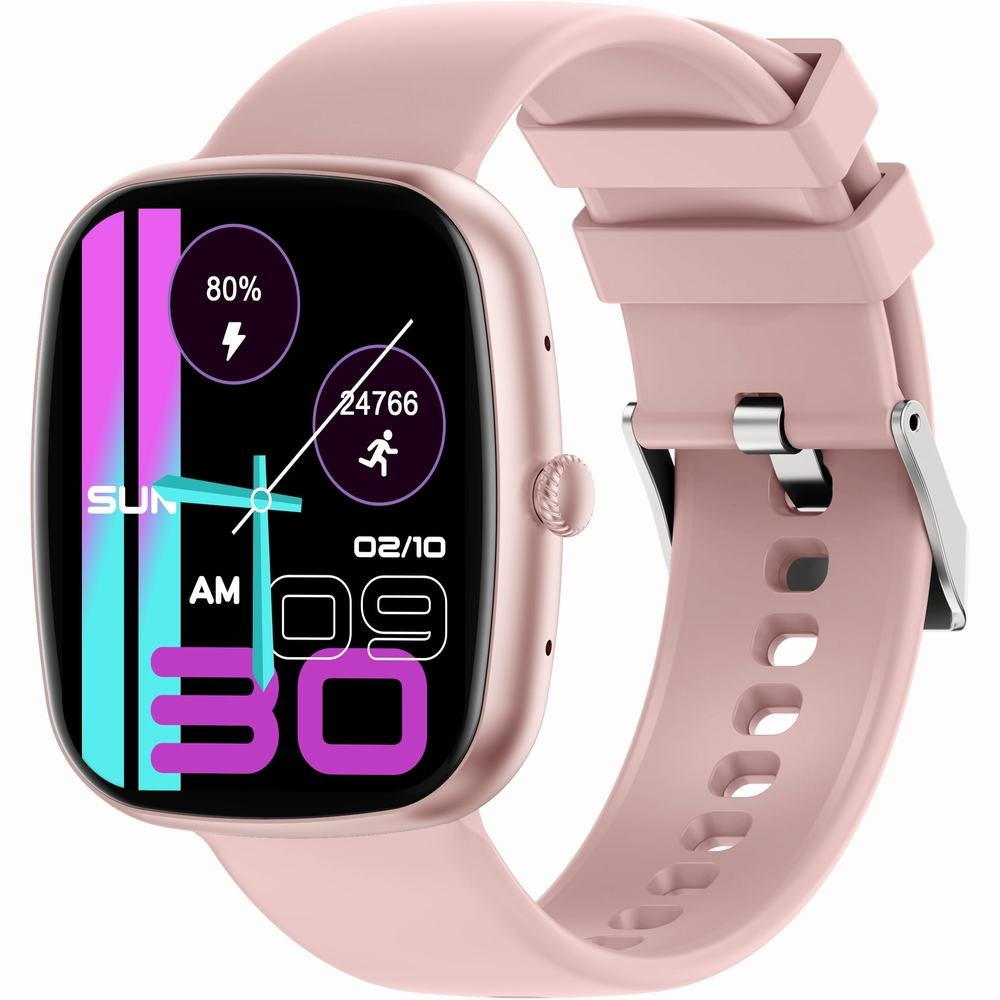 Smartwatch Damski GRAVITY GT18-1 Różowy Pasek Silikonowy + Czarny Pasek – zdjęcie 4