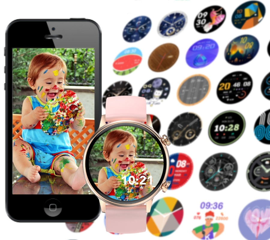 Smartwatch Damski RUBICON RNCF09 Rose Gold/Pink SMARUB234 – zdjęcie 4
