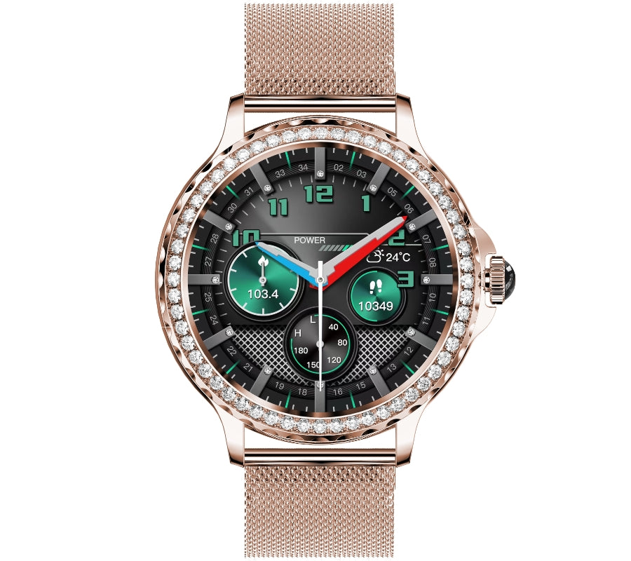 Smartwatch Damski Rubicon RNCF19-1 Różowe Złoto  Bransoleta + Pasek – zdjęcie 4