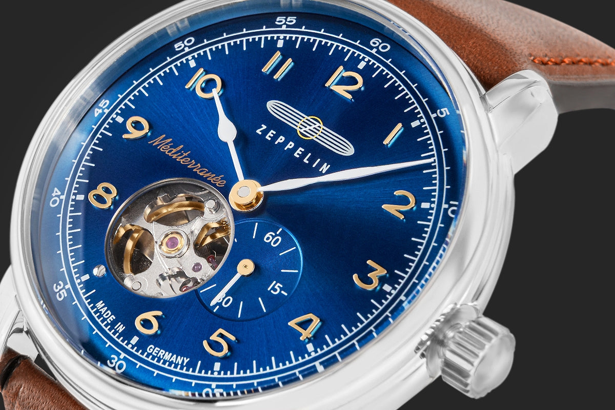 Zegarek Męski ZEPPELIN Méditerranée Open Heart Automatic 9666-3 + BOX – zdjęcie 4