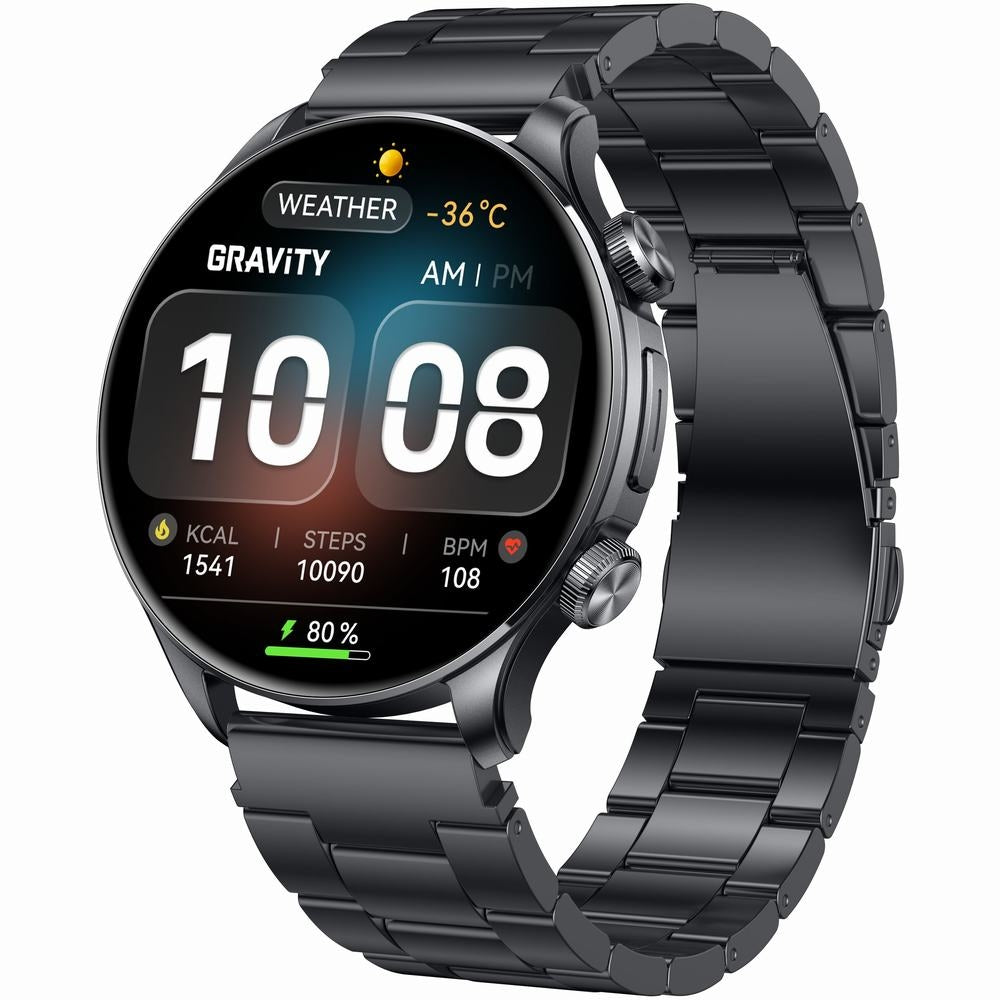 Smartwatch Gravity Czarny Pasek + Bransoleta GT35-2 – zdjęcie 4
