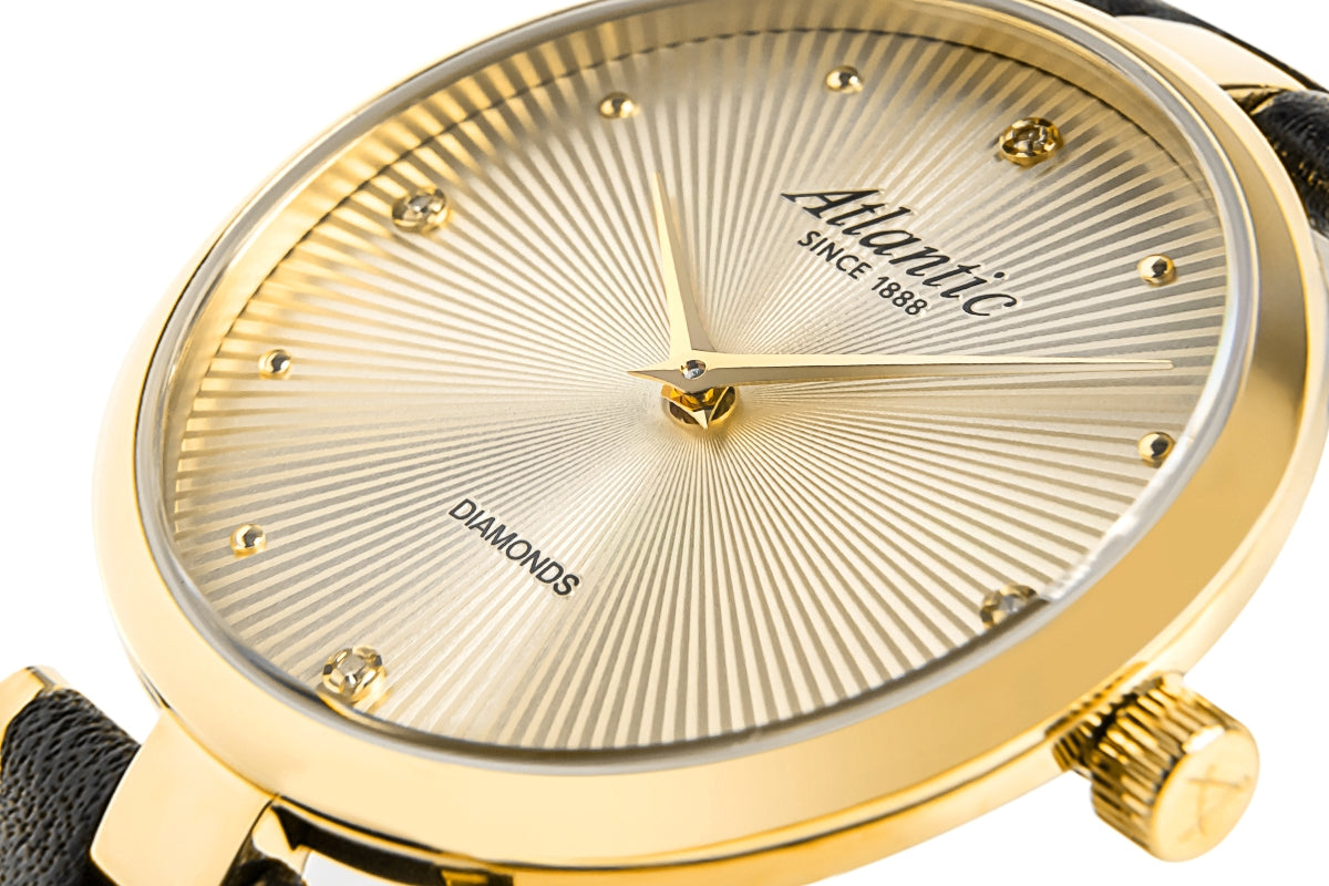 Zegarek Damski Atlantic Royal Diamonds 29044.45.37 + BOX – zdjęcie 4
