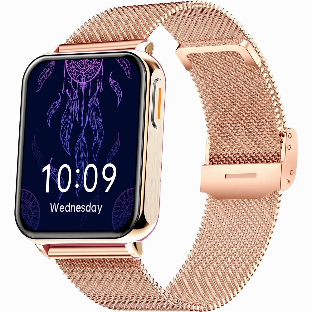 Smartwatch Gravity Różowe Złoto Różowy 2 Paski GT17-1 – zdjęcie 4
