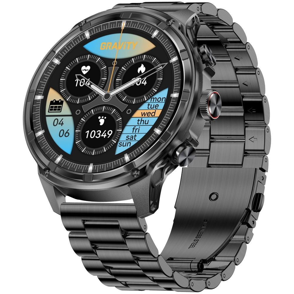 Smartwatch Gravity Czarny Pasek + Bransoleta GT41-4 – zdjęcie 4