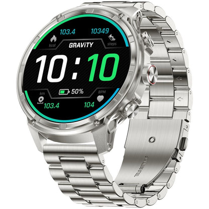 Smartwatch Gravity Srebrny Pasek + Bransoleta GT41-3 – zdjęcie 4
