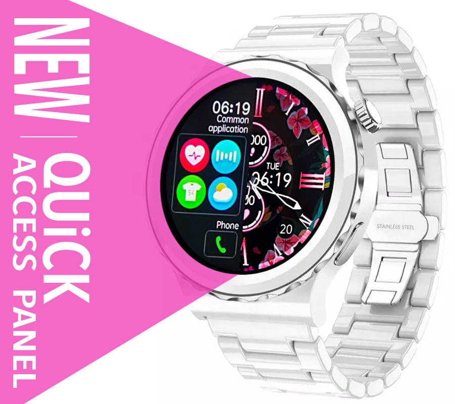 Smartwatch Damski Rubicon RNCE92 PRO White/2 x Pasek SMARUB171 – zdjęcie 4