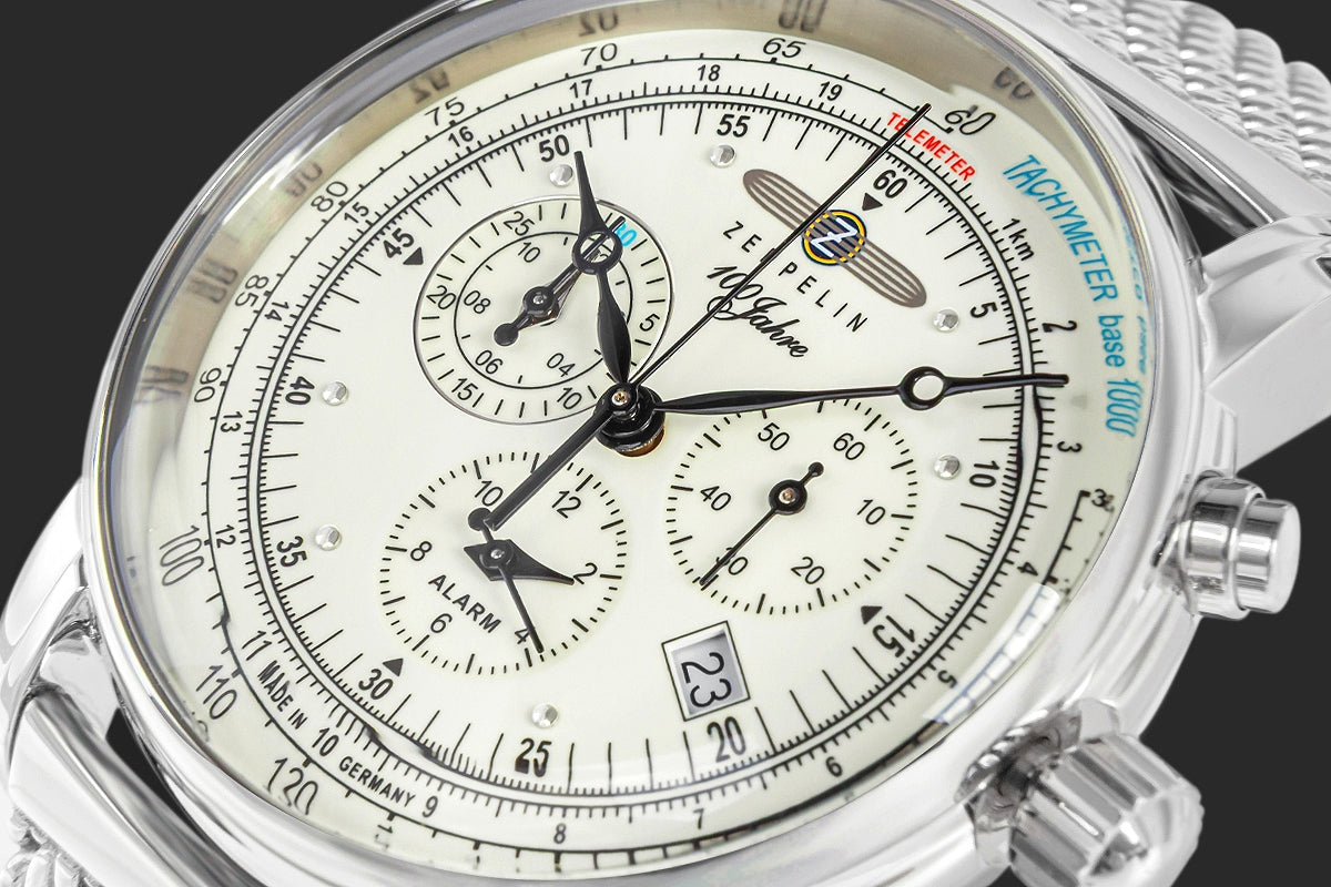 Zegarek Męski ZEPPELIN 100 Jahre Chronograph 8680M-3 + BOX – zdjęcie 3