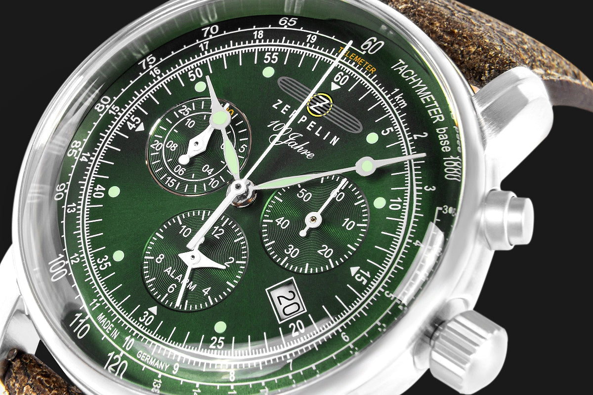 Zegarek Męski ZEPPELIN 100 Jahre Chronograph 8680-4 + BOX – zdjęcie 4