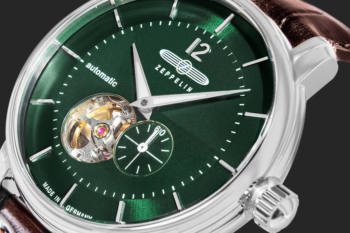 Zegarek Męski ZEPPELIN LZ120 Open Heart Automatic 8166-4 + BOX – zdjęcie 4