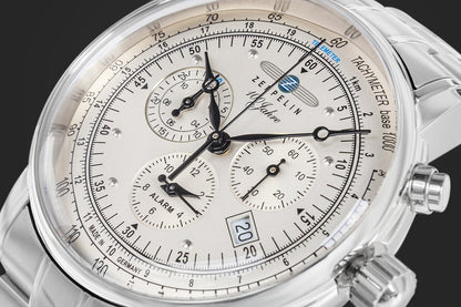 Zegarek Męski ZEPPELIN 100 Jahre Chronograph 7680MB-1 + BOX – zdjęcie 4