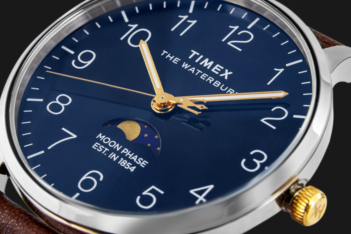 Zegarek Męski TIMEX Waterbury Classic Moon Phase TW2W75600 + BOX – zdjęcie 4