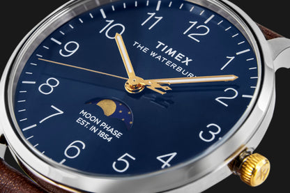 Zegarek Męski TIMEX Waterbury Classic Moon Phase TW2W75600 + BOX – zdjęcie 4