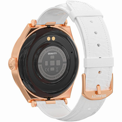 Smartwatch Gravity Różowe Złoto Biały GT25-5 – zdjęcie 4