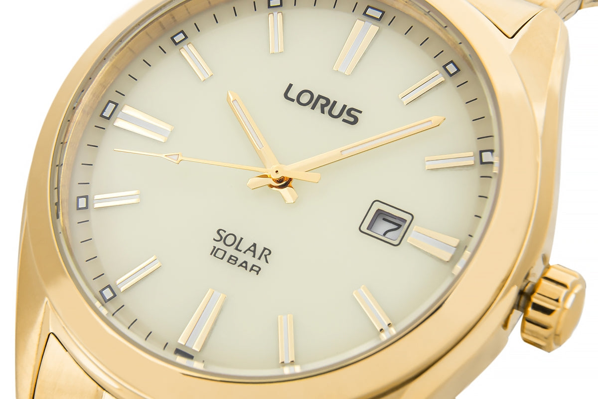 Zegarek Męski LORUS Solar Gold RX338AX9 + BOX – zdjęcie 4