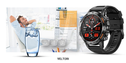 Smartwatch VELTORI VT120-1 Czarny Pasek Silikonowy – zdjęcie 8