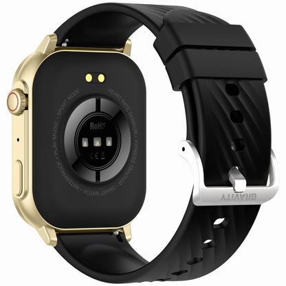 Smartwatch Gravity GT15-6 Czarny Pasek Silikonowy + Złota Bransoleta – zdjęcie 8