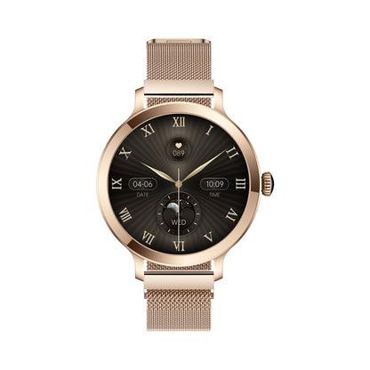 Smartwatch Damski VELTORI VT340-1 Złota Bransoleta + Różowy Pasek – zdjęcie 12