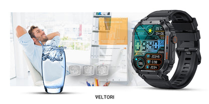 Smartwatch VELTORI VT200-1 Czarny Pasek Silikonowy – zdjęcie 12