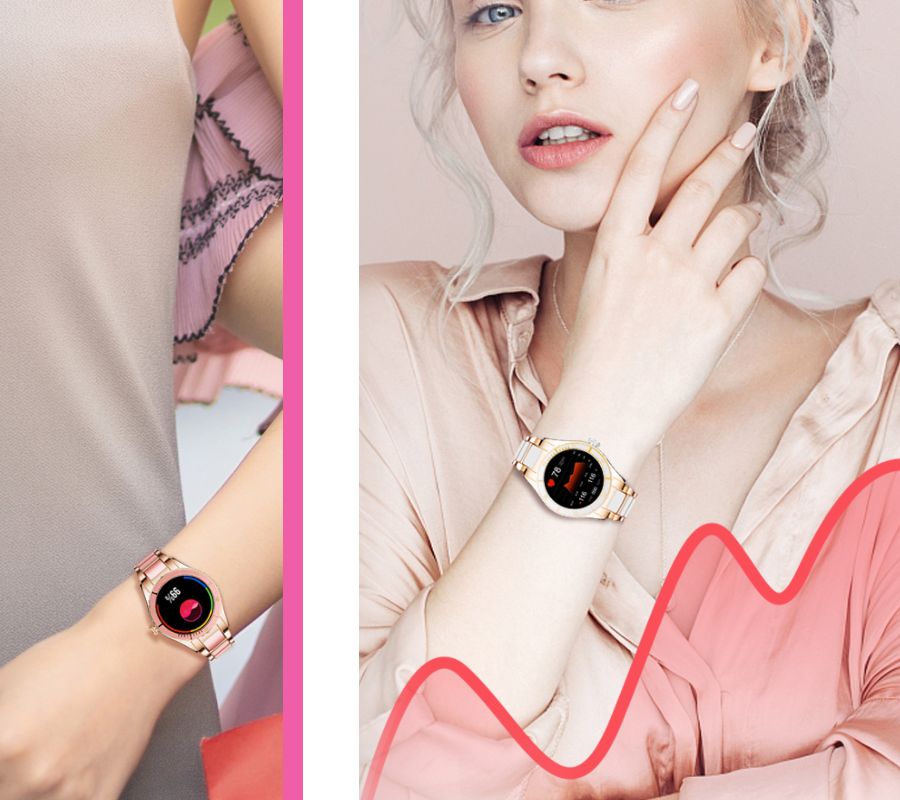 Smartwatch Damski Rubicon RNCE82 Różowy – zdjęcie 14