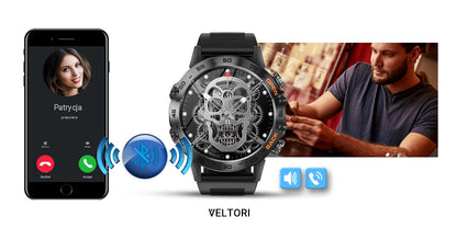 Smartwatch VELTORI VT120-1 Czarny Pasek Silikonowy – zdjęcie 14