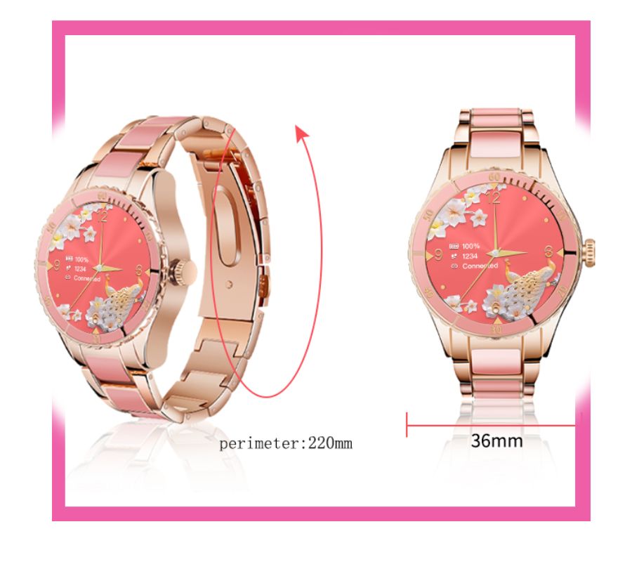 Smartwatch Damski Rubicon RNCE82 Różowy – zdjęcie 16