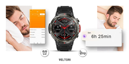 Smartwatch VELTORI VT140-1 Czarny Pasek Silikonowy – zdjęcie 14