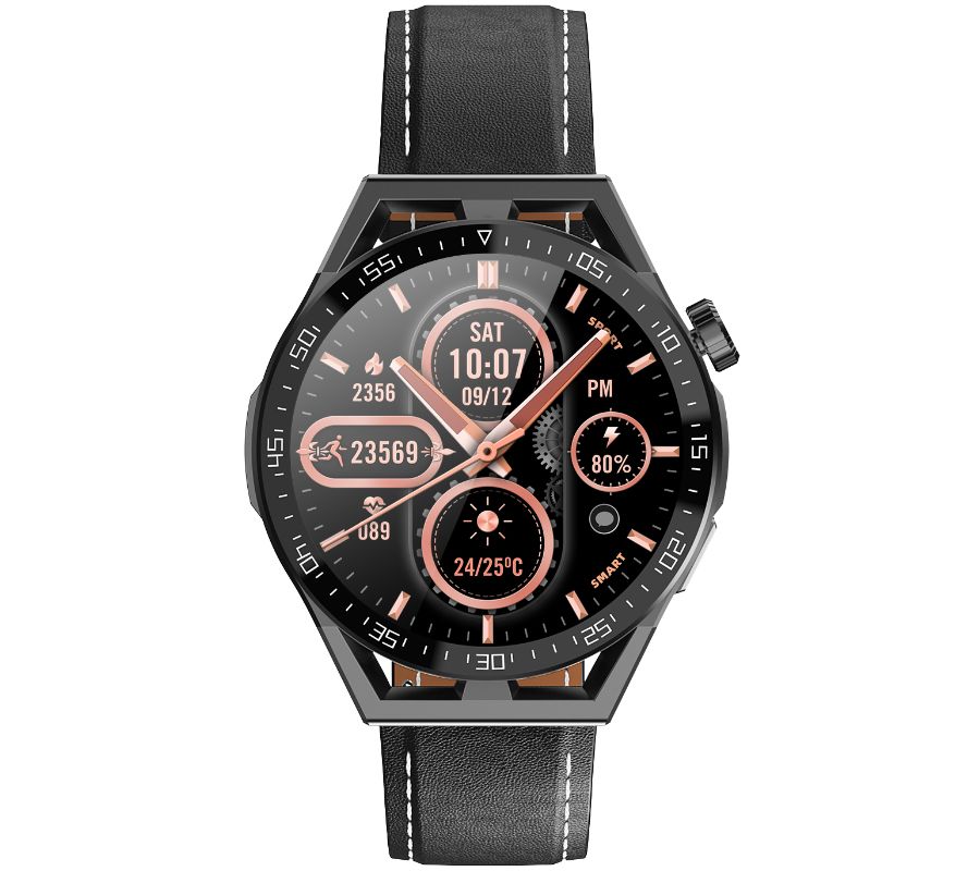 Smartwatch  Rubicon RNCE88-1 Czarny- Czarny Pasek Silikonowy + Czarny