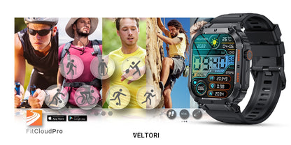 Smartwatch VELTORI VT200-1 Czarny Pasek Silikonowy – zdjęcie 15