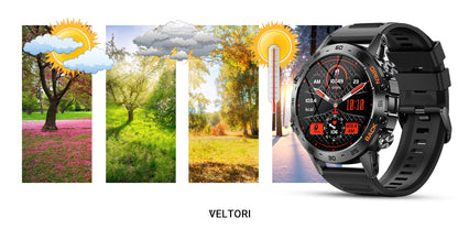 Smartwatch VELTORI VT120-1 Czarny Pasek Silikonowy – zdjęcie 15