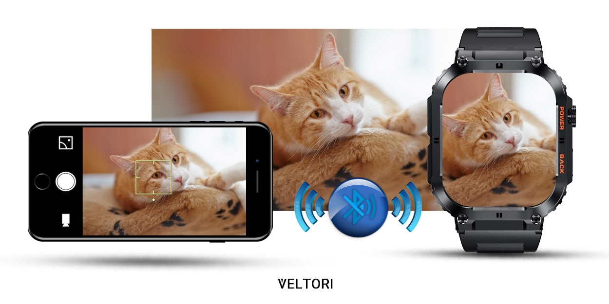 Smartwatch VELTORI VT200-1 Czarny Pasek Silikonowy – zdjęcie 16