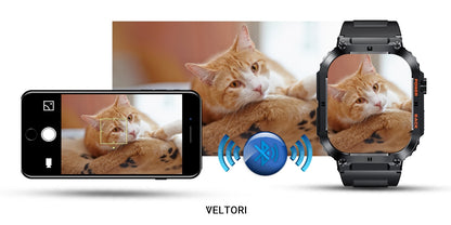 Smartwatch VELTORI VT200-1 Czarny Pasek Silikonowy – zdjęcie 16